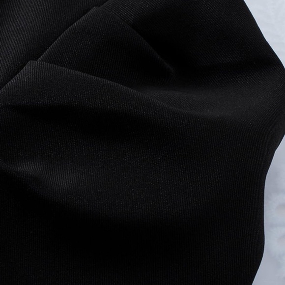 Women's Blazers Open Front Puff Sleeve with Pockets - Picture 7 of 7